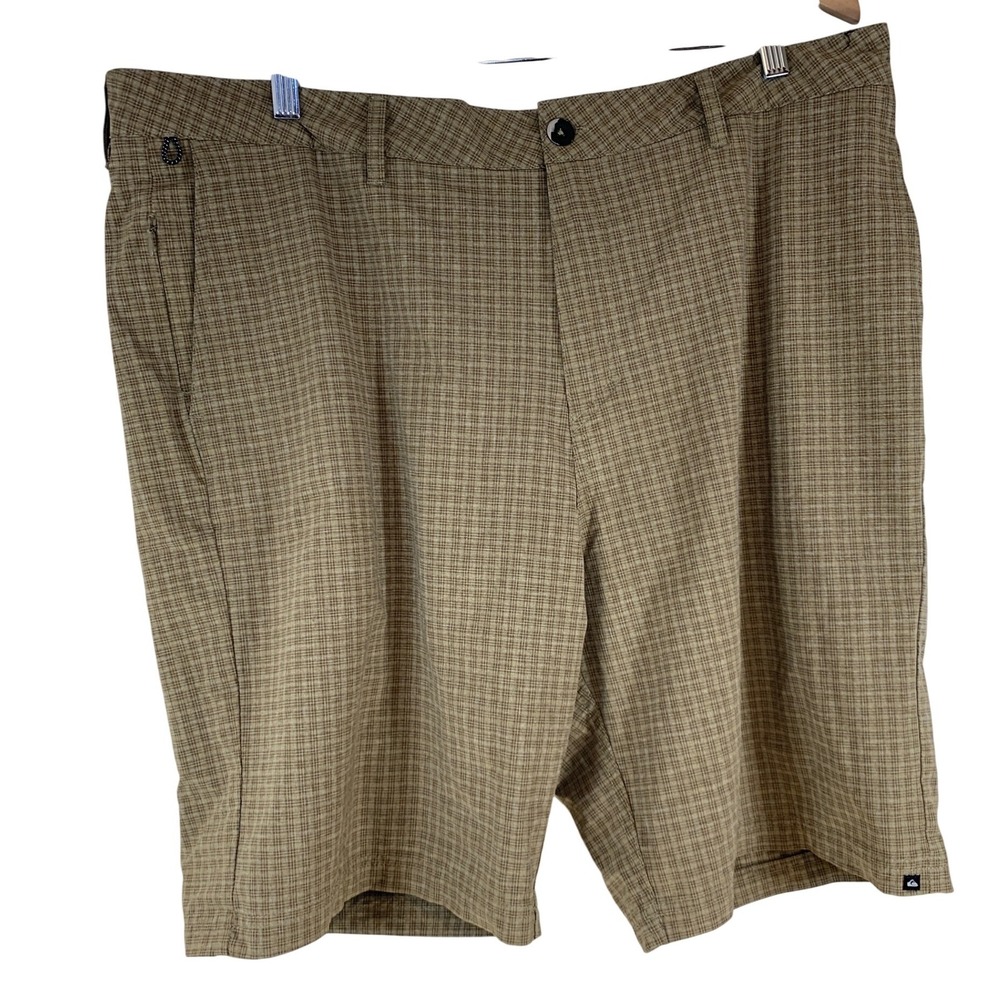 Quiksilver Amphibian Shorts 40 Technical Plaid Gorpcore Surf Mens Y2K skater